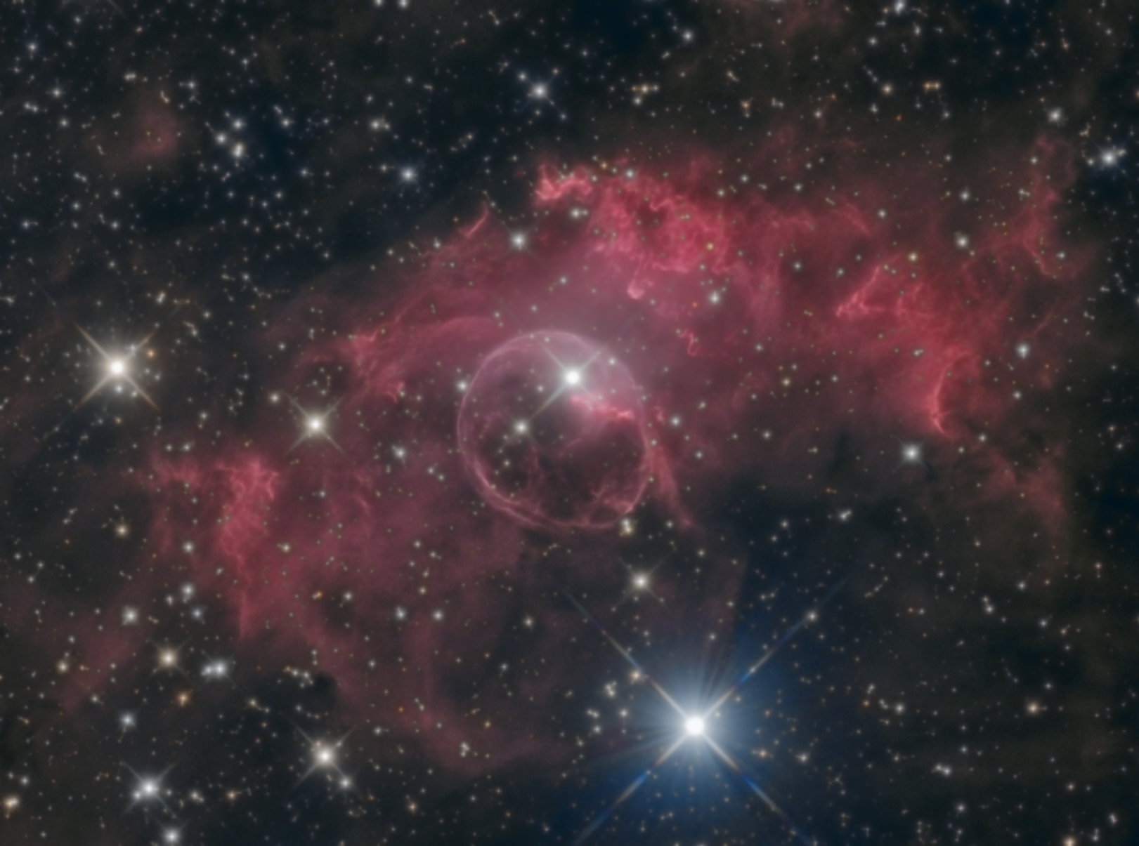 NGC 7635 (HAlpha RGB) Spektrum der Wissenschaft
